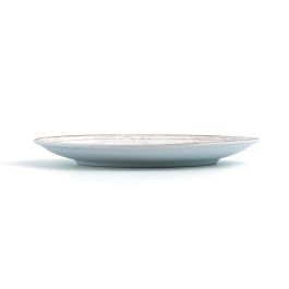 Ariane Plato Llano Porcelana Tornado White 18 cm Bicolor (12 Unidades) Decorado Resistente Choque Térmico