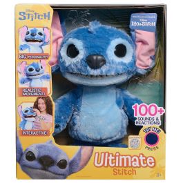 Just Play 12284 Peluche Stitch Ultimate Feature Interactivo Disney, 43 cm, con 100+ sonidos y movimientos, +3 años