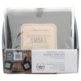 Home Deco Factory Bolsa Perfumada Ambre, Musc Blanc, Fleur de Coton - Decoración Hogar