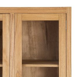 Vitrina Natural Madera Mindi Salón 90 X 40 X 180 cm