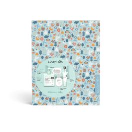 Suavinex Canastilla Cosmética Infantil para Bebé Azul 4 Piezas: Crema Pañal, Loción Corporal, Baby Cologne y Toallitas Suavinex Canastilla Cosmética Infantil para Bebé Azul 4 Piezas: Crema Pañal, Loción Corporal, Baby Cologne y Toallitas