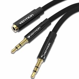 Cable Estéreo Vention BBLBF/ 2x Jack 3.5 Macho - Jack 3.5 Hembra/ 1m/ Negro Precio: 5.89999993. SKU: B1K74MANNC