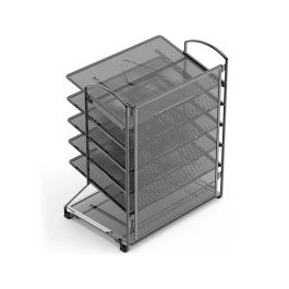 Q-connect Bandeja Sobremesa KF17289 Metálica Rejilla Negra 6 Bandejas 325x230x390 mm