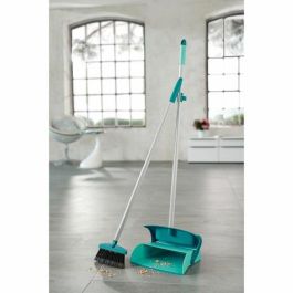 Leifheit 41405 Set Barredora con mango y pala con tapa, 110 cm, cerdas divididas, junta ajustable y papelera integrada Leifheit 41405 Set Barredora con mango y pala con tapa, 110 cm, cerdas divididas, junta ajustable y papelera integrada