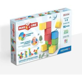 Geomag AAAZF87739 Bloques Magnéticos - Set Creativo 16 Piezas - Plástico Reciclado - Educativo para Bebés +12 Meses