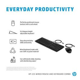 HP 225 Wired Mouse And Keyboard Combo -INT HP 225 Wired Mouse And Keyboard Combo -INT