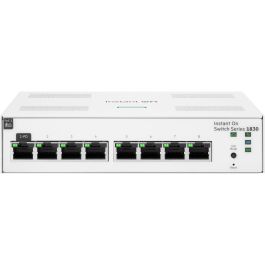 HP Enterprise Aruba Instant On 1830 Switch Gestionado 8 Puertos Gigabit PoE Montaje en Rack para Redes