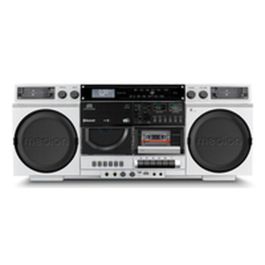 Medion AAAPE16790 Radio Vintage FM/DAB+ con CD, Cassette, USB, MP3 - 2 x 10 W RMS - Plateado
