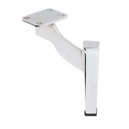 Q&Q Pata Metálica Yvette H150 para Mueble y Sofá, 150 mm de Altura, Acabado Cromo