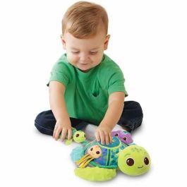 Vtech Baby Juju Madre Tortuga con Bebé - Juguete Sensorial Musical con Luces y Sonidos para Despertar los Sentidos de Plástico Reciclado