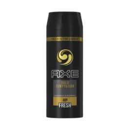 Axe GOLD TEMPTATION desodorante spray 150 ml con fragancia a pera, jengibre y chocolate para hombre Precio: 3.99000041. SKU: SLC-97746