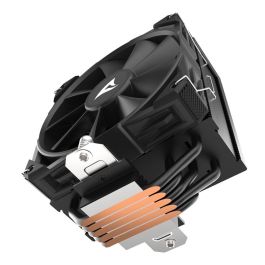 Sharkoon A50 Refrigerador de CPU de Torre Única con Ventilador 120mm, 5 Tubos de Calor, TDP 230W, Negro. Compatible con Zócalos.