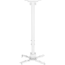 Vivolink Soporte a techo para proyector máx. 35kg ajustable 60.5-90.5cm 360º blanco Vivolink Soporte a techo para proyector máx. 35kg ajustable 60.5-90.5cm 360º blanco