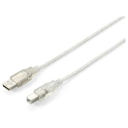 EQUIP Cable USB 128652 2.0 A-B Macho/Macho 5m Transparente Plateado Precio: 19.49999942. SKU: B17HC2WSSM