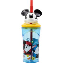 Disney Vaso 3D Mickey Mouse con Pajita Integrada 360ml CZ11336