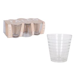 Set de 6 Vasos Talco Aros 250 cc - La Mediterranea (6 Cajas)