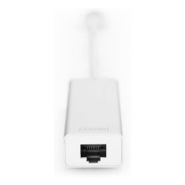 DIGITUS Adaptador USB-Hub 3 Puertos USB 3.0 + 1 Puerto LAN Gigabit Ethernet Plata Blanco