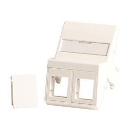 Lanview Wall plate, angled, 2 x keystone for 50x75 mm Clickline outlet white Precio: 2.50000036. SKU: B16CFLZJTL