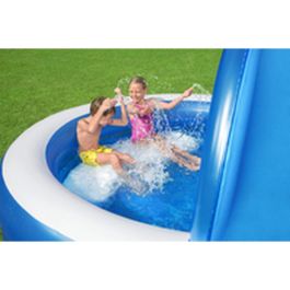 Bestway Piscina Hinchable 2 Camaras Parasol 241x241x140 cm +6 Años Jardin 54337