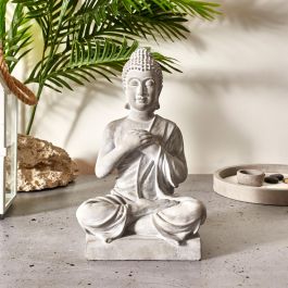 Home Deco Factory Estatua Buda Galerie Cemento Altura 27 cm