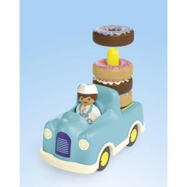 Playmobil Camión de Donuts Junior con Función de Apilamiento y Clasificación, 1 Año+