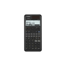 Casio Calculadora Científica FC-200 V-2 Solar-Pilas Programable 4 Líneas LCD 10+2 Dígitos Negro