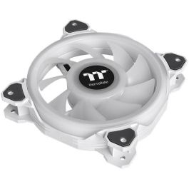Thermaltake Riing Quad 12 RGB Radiator Fan TT Premium Edition, 120mm, 3 Pack, Blanco, Iluminación LED RGB