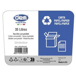Inde Cubo con Pedal Ecoponto 35 litros Carton - 29,9 x 38,2 x 48,4 cm (Ancho x Largo x Alto) - 7,83 kg (6 Unidades) Inde Cubo con Pedal Ecoponto 35 litros Carton - 29,9 x 38,2 x 48,4 cm (Ancho x Largo x Alto) - 7,83 kg (6 Unidades)