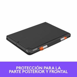 Funda para Tablet y Teclado Logitech 920-009478 Gris Grafito Qwerty Español QWERTY