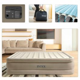 Cama Hinchable Intex Queen Ultra Plush Fiber-Tech 152 x 46 x 203 cm