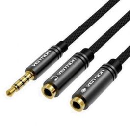 Vention BBWBY Cable divisor estéreo Jack 3.5 Macho a 2x Jack 3.5 Hembra 30cm Negro Chapado en oro Precio: 5.50000055. SKU: B1DJKZADLZ