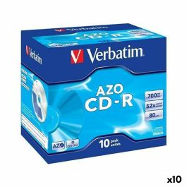 CD-R Verbatim AZO 700 MB 52x 10 Piezas (10 Unidades) Precio: 106.50000009. SKU: B17KWY9CXX