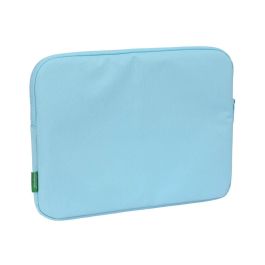 Funda para Portátil Benetton Sequins Azul claro (34 x 25 x 2 cm)