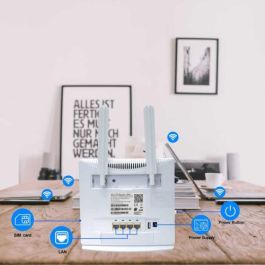 Strong 4GROUTER300V2 Router de telefonía/puerta de enlace/módem Router de red móvil 300 Mbit/s Blanco