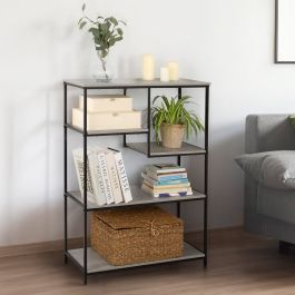 Estantería Max Home Hierro Madera MDF 5 Estantes 75 x 100 x 30 cm