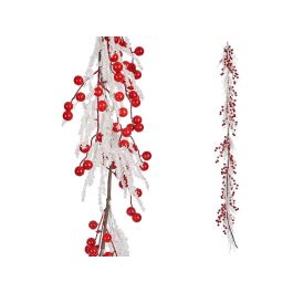 Adorno Navideño Krist+ con Frutos Rojos, Efecto Nevado, 40x9x40 cm, Blanco y Rojo (4 Unidades) Precio: 101.50000058. SKU: B1GVFRBJBP