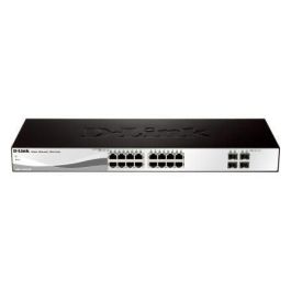 SWITCH DLINK WEB SMART DGS-1210-20 - 16 PUERTOS RJ45 GIGABIT 10/100/1000 + 4 GIGABIT SFP - GESTIONADO - SOBREMESA / MONTAJE EN RACK