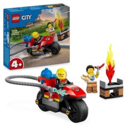 LEGO 60410 City Moto de Respuesta Rápida del Bombero, Vehículo de Juguete con 2 Minifiguras incl. Bombero