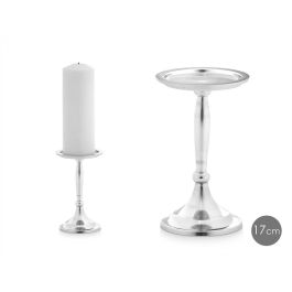 Candelabro Peana Grande Plateado 17 cm - Giftdecor (8 Unidades) Precio: 43.49999973. SKU: B194LRF225