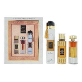 Set Ard Al Zaafaran: Oud Romancea, Eau De Parfum, For Women, 100 ml + Oud Romancea, Scented Spray, For Women, 250 ml + Oud Romancea, Amber, Room Air Freshener, 300 ml Precio: 40.0752. SKU: B1GTS4KMW8