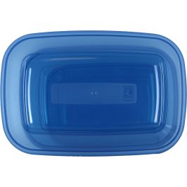 Tontarelli Set 3 Fiambreras Rectangulares 1L/2L/3L Tapa Azul (20 Cajas)