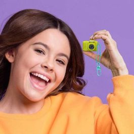Canal Toys Mini cámara digital de llavero para fotos y vídeo, 4.2 cm, con micro SD 1GB, USB-C - Azul, violeta, rosa, amarillo, fucsia