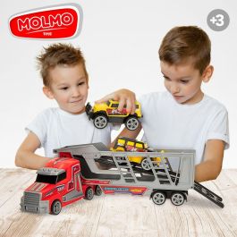 Camión Portavehículos Colorbaby 47 x 13 x 8 cm (4 Unidades) 3 Piezas De fricción Camión Portavehículos Colorbaby 47 x 13 x 8 cm (4 Unidades) 3 Piezas De fricción