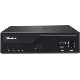 Shuttle Barebone XPC slim DH610 Mini PC barebone 1.3L Black para Intel LGA 1700, DDR4-SDRAM, M.2, SATA