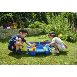 Aquaplay Mega Puente del Circuito Acuático - Juego de 35 Piezas con Barco, Camión Anfibio y Bo The Bear para Niños +3 Años