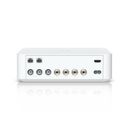 Ubiquiti PowerAmp Amplificador Audio Estéreo Clase D 260W RMS (4 Ohmios) 0.05% THD LAN Gigabit Conectores Banana para Hogar Blanco