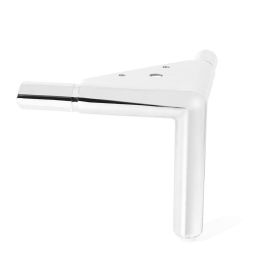 Q&Q Pata de Mueble y Sofá Modelo Teos de Aluminio Resistente, 130mm Altura, 25mm Diámetro, Acabado Cromo y Negro Precio: 12.50000059. SKU: B165FM37TH