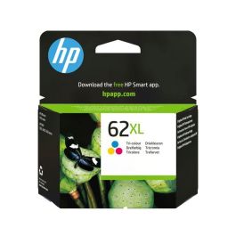 HP 62XL Cartucho de Tinta Original Tri-color, Alto Rendimiento, para Documentos y Fotos con Color Duradero