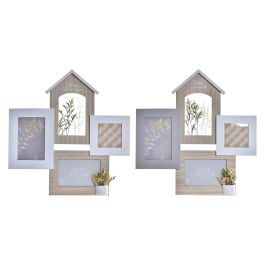 Marco Multifoto Urban DKD Home Decor Marron Blanco 3 x 41 x 39 cm (2 Unidades) Precio: 26.49999946. SKU: S3032199