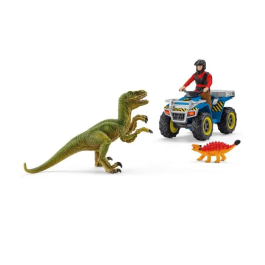 Schleich 41466 Vuelo en Quad contra Velociraptor